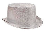 Silver Glitter Top Hat