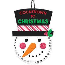 Snowman Countdown to Christmas Plaque