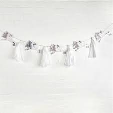 Baby Shower Stork and Tassel Garland