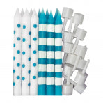Stripes and Dots Birthday Candles