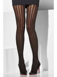 Sheer Vertical Striped Tights