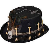 Black Voodoo Style Top Hat