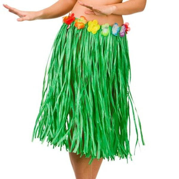 Green Hawaiian Hula Skirt