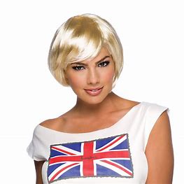 Short Blonde Wig Fancy Dress Box