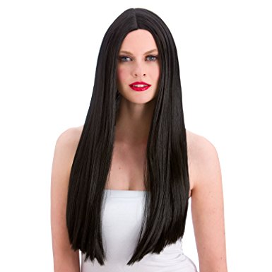 Classic Long Black Wig
