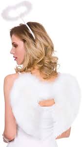 White Feather Angel Wings and Halo