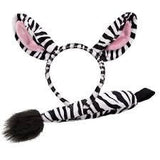 Zebra Ears and Tail Set